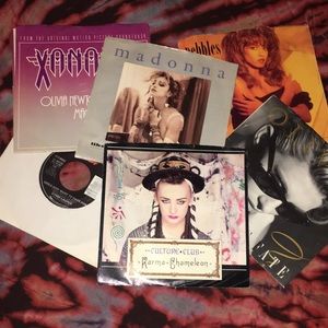 80s pop music vinyl bundle 45 rpm